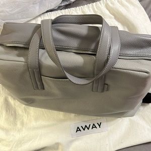 Away leather The Everywhere Bag in two grey colors